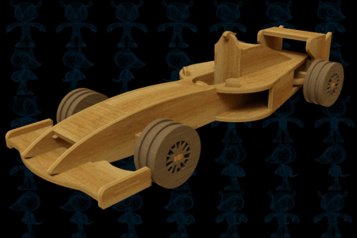 激光下料拼图赛车AutoCAD, Autodesk 3ds Max, OBJ, Parasolid, SOLIDWORKS 2016, STEP _ IGES缩略图