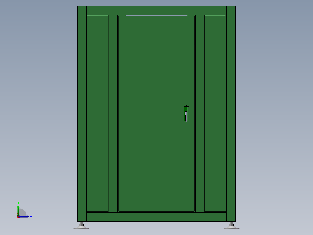 双层升降台左视图