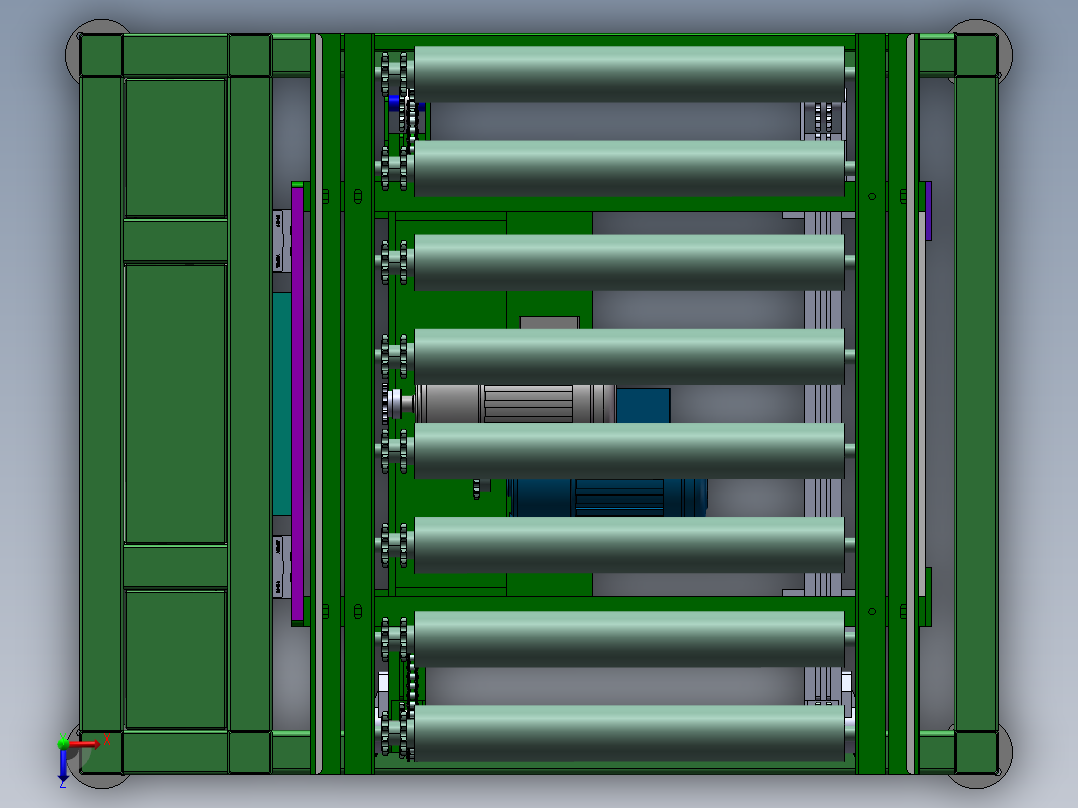 双层升降台俯视图