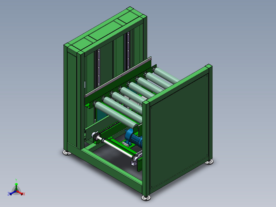 双层升降台正等轴测图