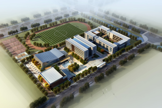 中学校区规划建筑单体设计文本（含文本效果图 CAD）缩略图