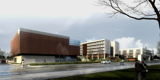 中学校区规划建筑单体设计文本（含文本效果图 CAD）缩略图