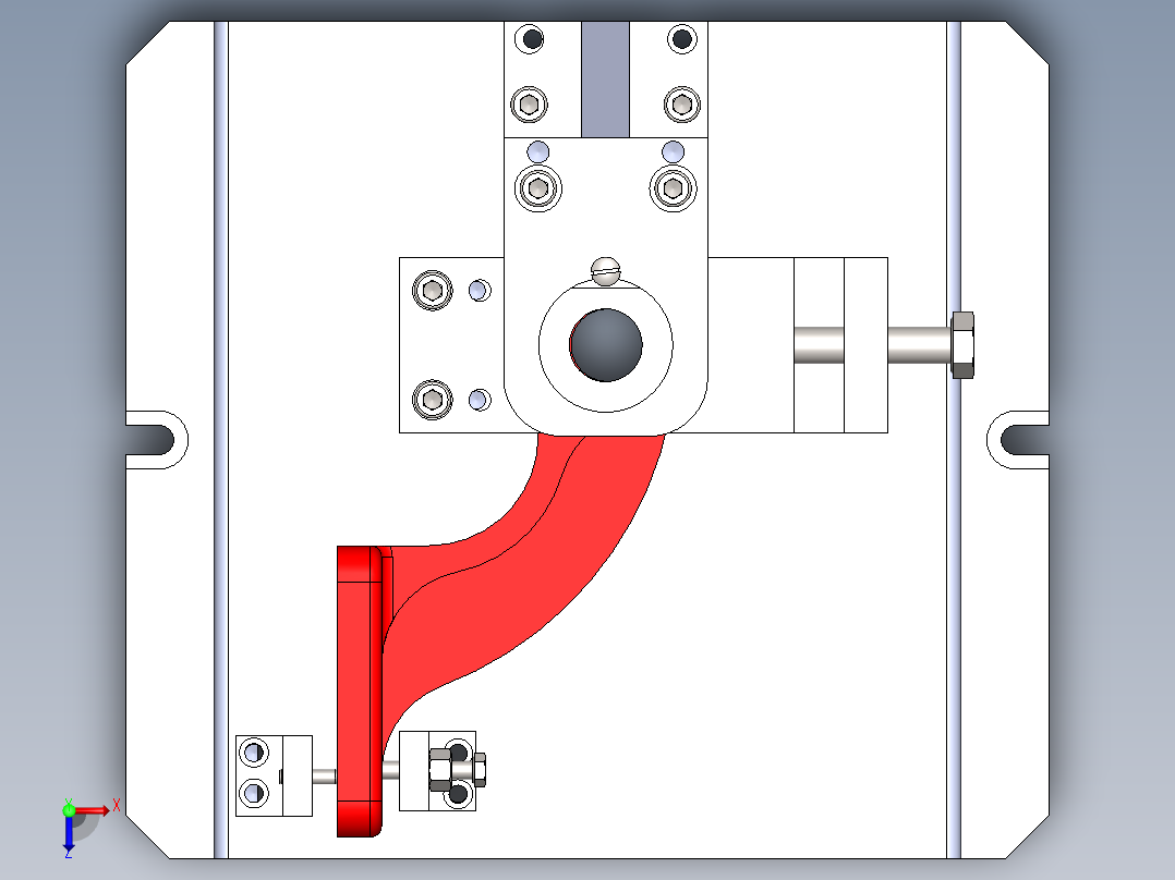 叉架零件的机械加工工艺的编制及钻20孔夹具设计含SW三维图==120571==250ku俯视图