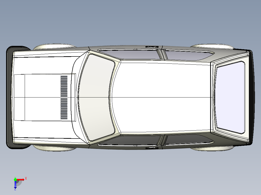汽车车身 (5)俯视图