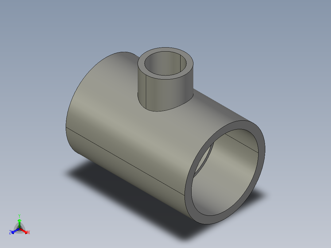 船舶管路系统SeaCor_Molded_ReducingTee_SxSxS_37J101248_2in x 0.75in主视图