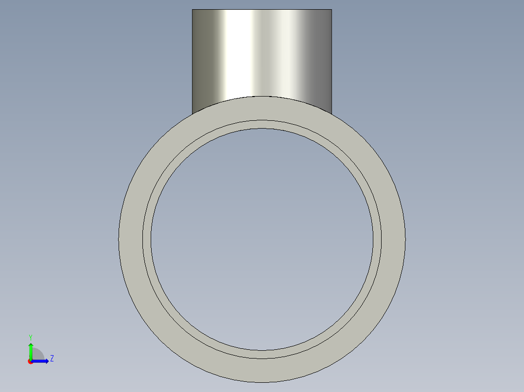 船舶管路系统SeaCor_Molded_ReducingTee_SxSxS_37J101248_2in x 0.75in左视图