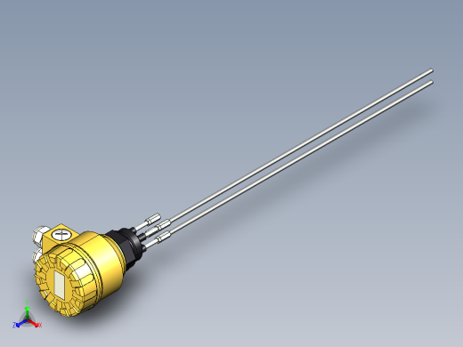 超声波设备MULTIPROBE-ENCLOSURE-3-PROBES+REFERENCE-PROBE-PBT-ENCLOSURE-1.5in-BSP-THREAD正等轴测缩略图