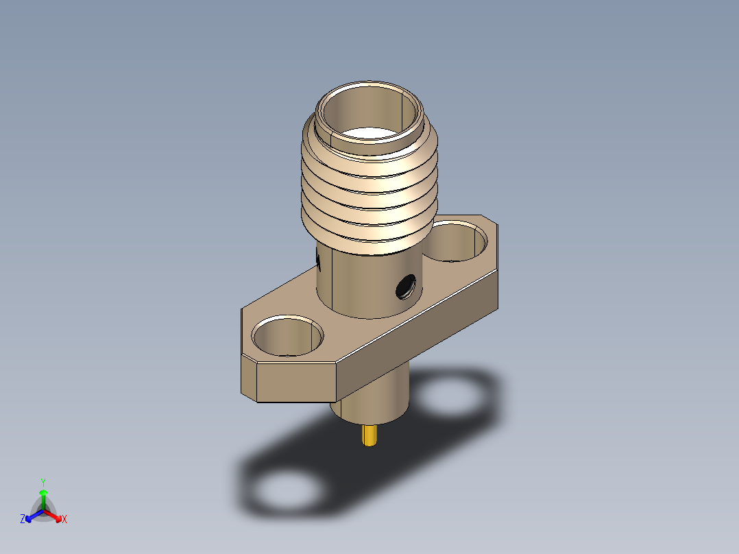 SSMA-KFD3A镀铬射频连接器插座