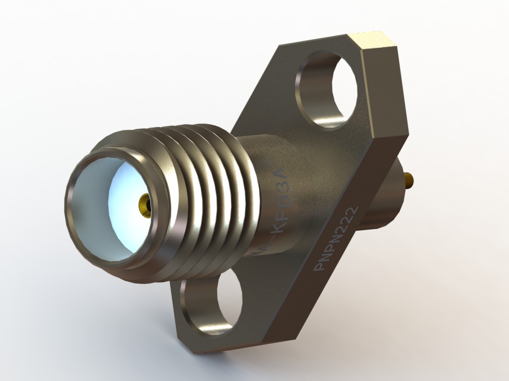 SSMA-KFD3A镀铬射频连接器插座
