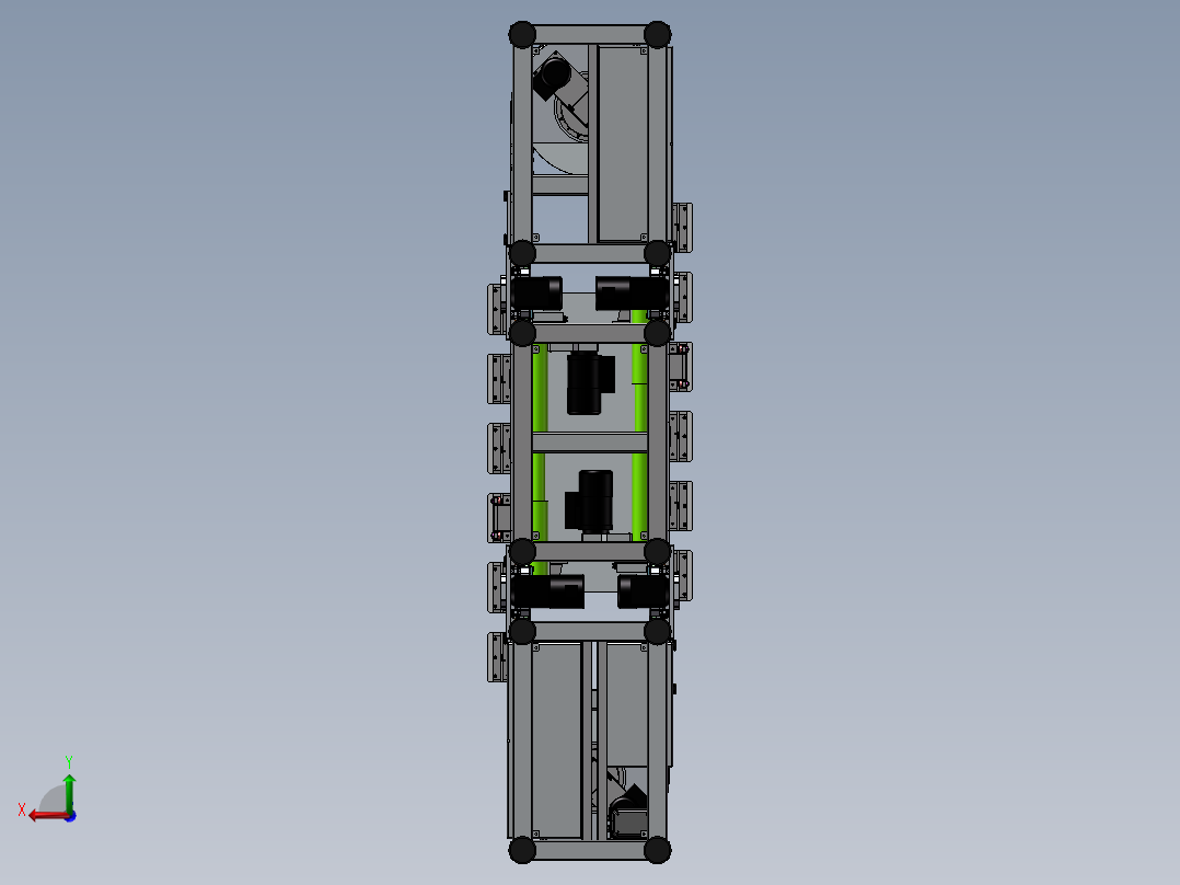 德国环形凸轮自动化生产线后视图