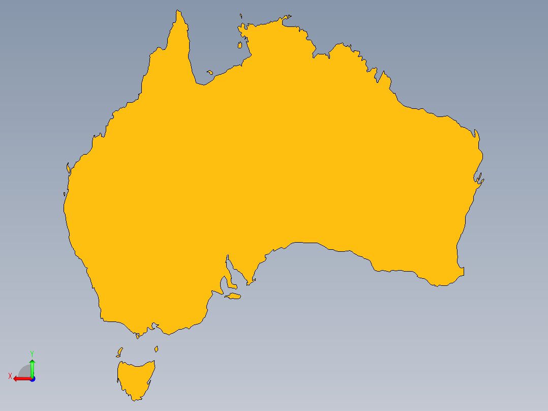 澳大利亚和大洋洲-国家收集右视图