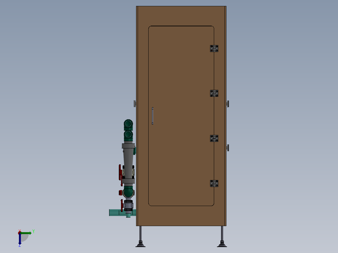 高压水回收设备后视图