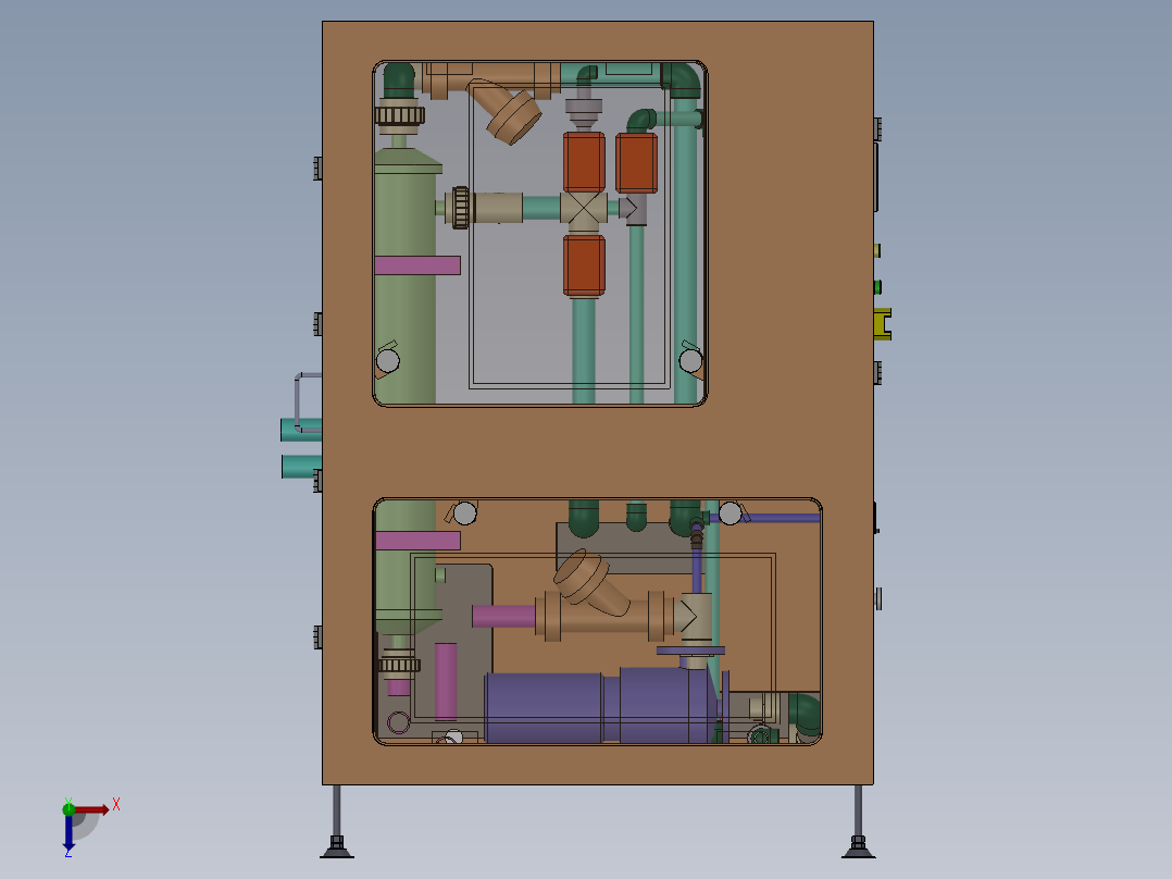 高压水回收设备左视图