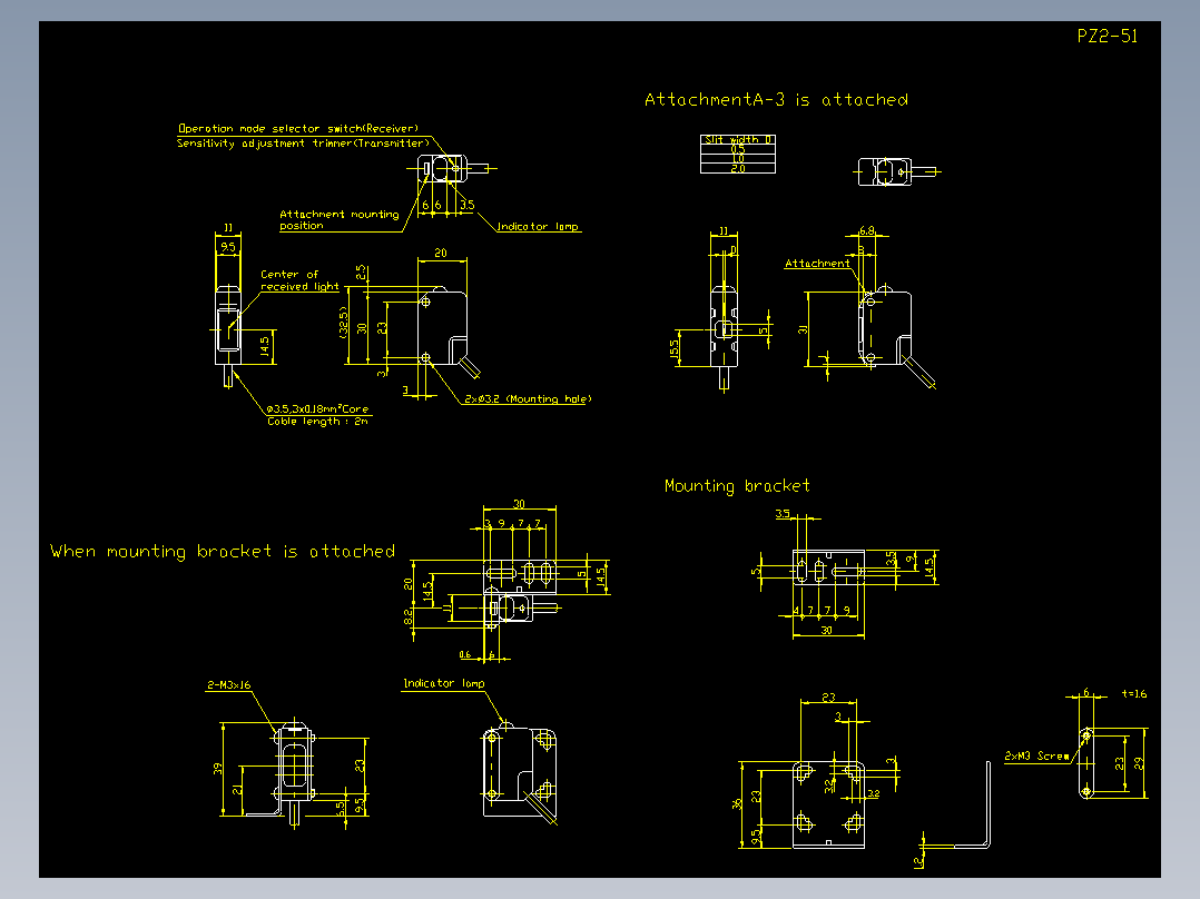 基恩士pz2_cad_kc图纸模型