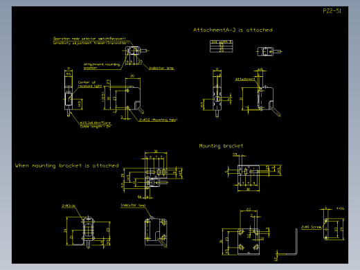 基恩士pz2_cad_kc图纸模型