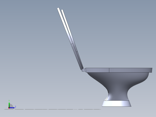 超简单的马桶模型左视缩略图