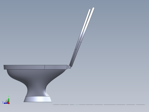 超简单的马桶模型右视缩略图