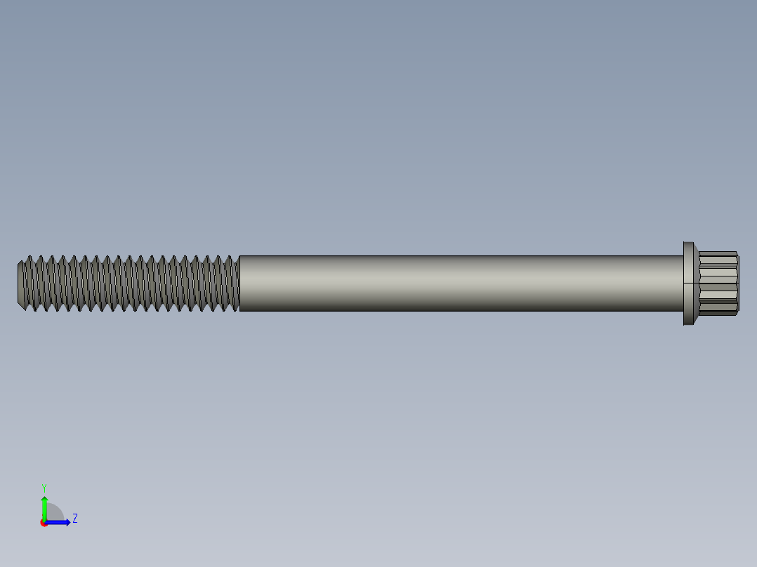 1-4in-20 3long 12-point screws.STEP左视图