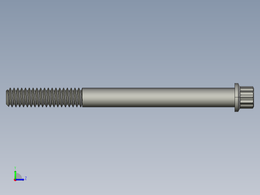 1-4in-20 3long 12-point screws.STEP左视缩略图