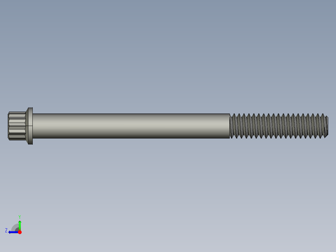 1-4in-20 3long 12-point screws.STEP右视图