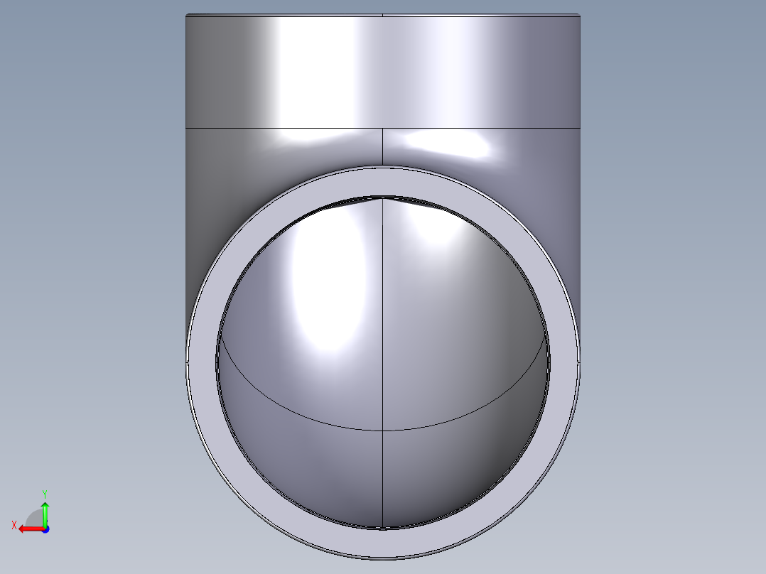 2GIV (A) 90用溶剂焊接的弯头弯头后视图