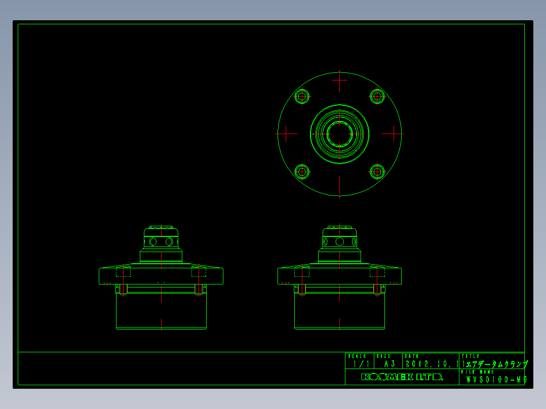 KOSMEKWVS0100-MG多系列多零件图纸模型多系列多零件图纸模型