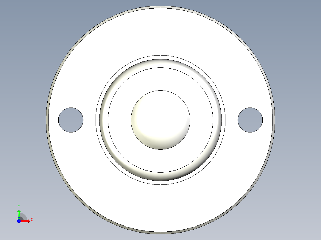 彈簧式萬向滾珠26-3D多系列多零件图纸模型前视图