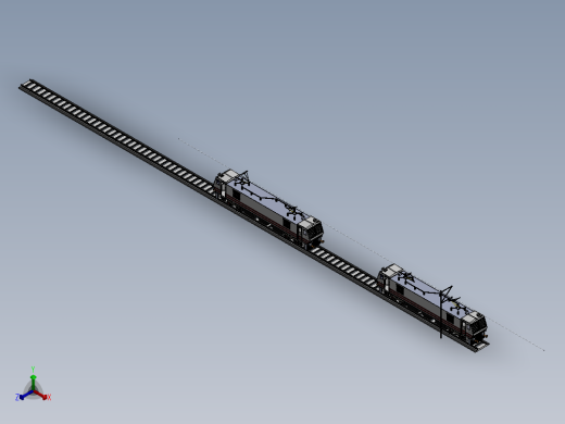 电力机车sw16正等轴测缩略图