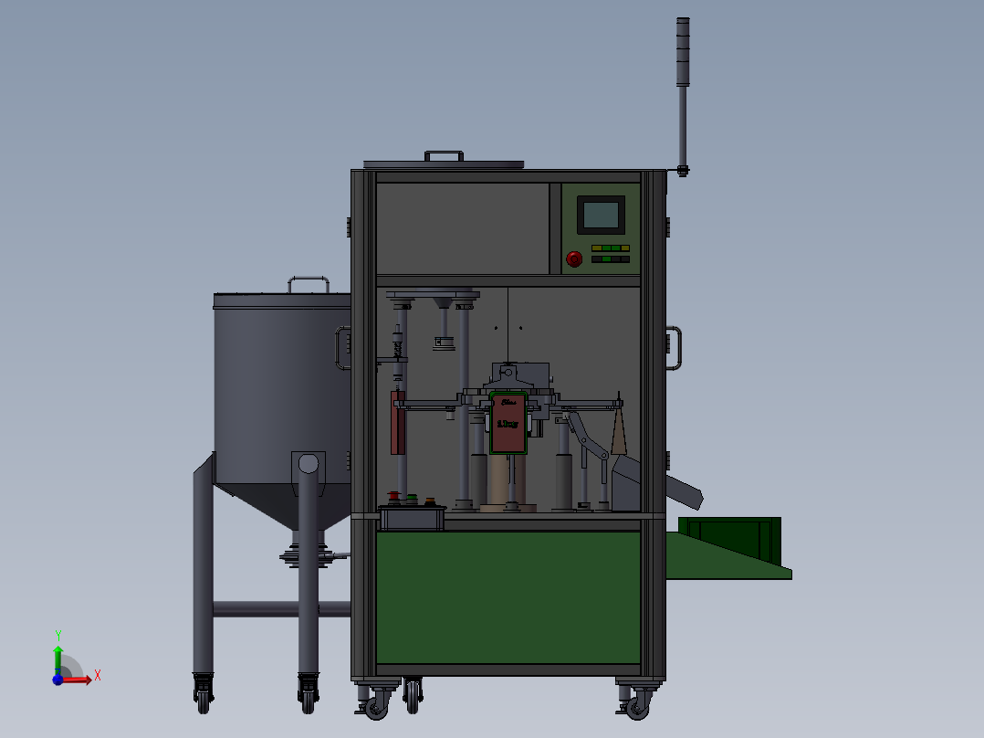 液体灌装机sw22前视图