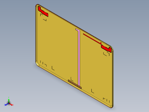四轴笔记本外壳A面铣墙高避位程序模型