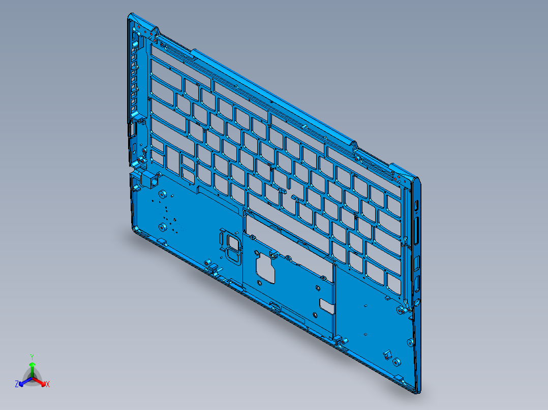 笔记本C壳攻牙钻孔UG刀路程序模型
