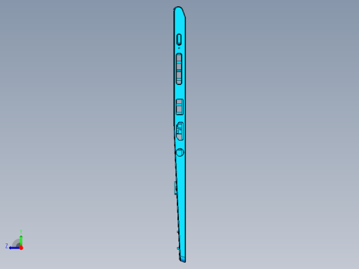 笔记本C壳攻牙钻孔UG刀路程序模型右视缩略图