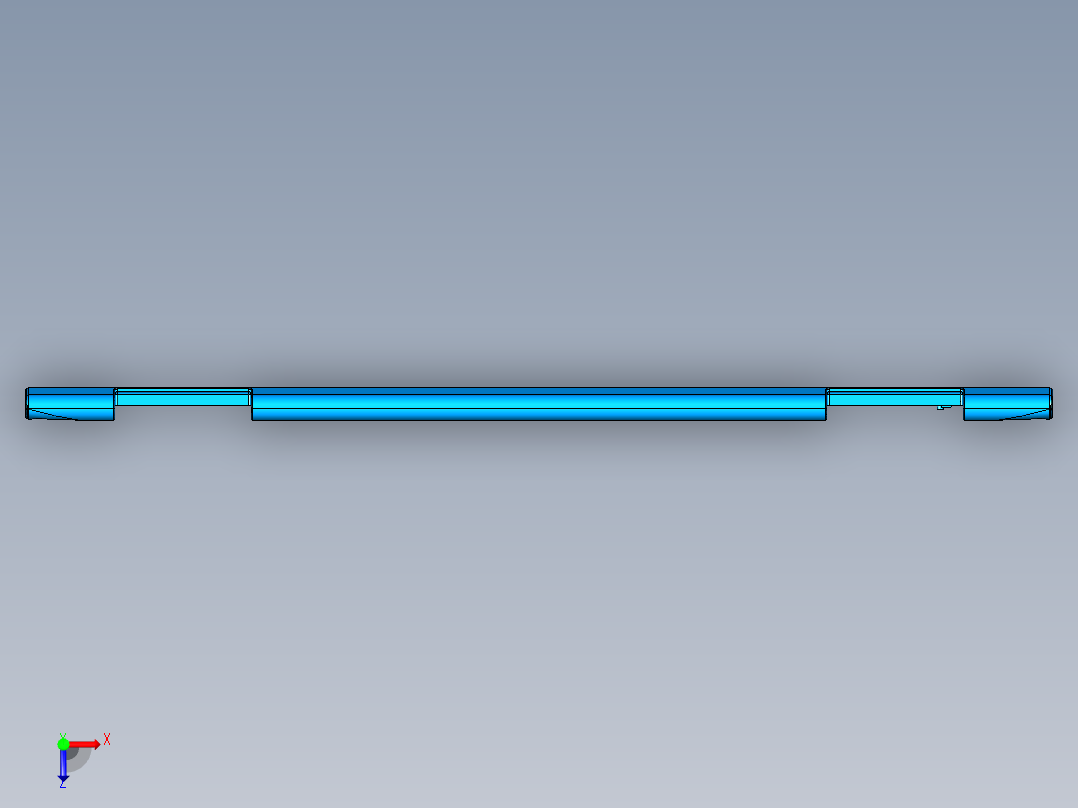 笔记本C壳攻牙钻孔UG刀路程序模型俯视图