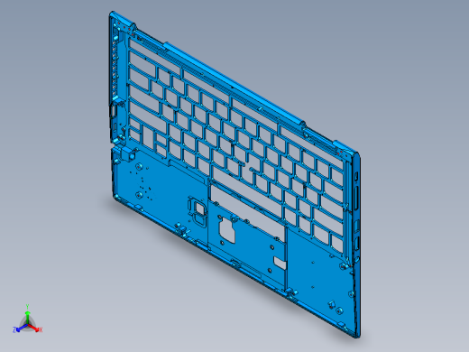 笔记本C壳攻牙钻孔UG刀路程序模型正等轴测缩略图
