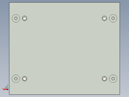 A2004950-带凸台模具底座的型芯和型腔的全模后视缩略图