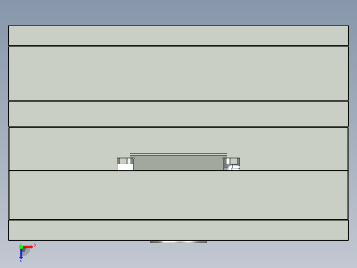 A2004950-带凸台模具底座的型芯和型腔的全模俯视缩略图