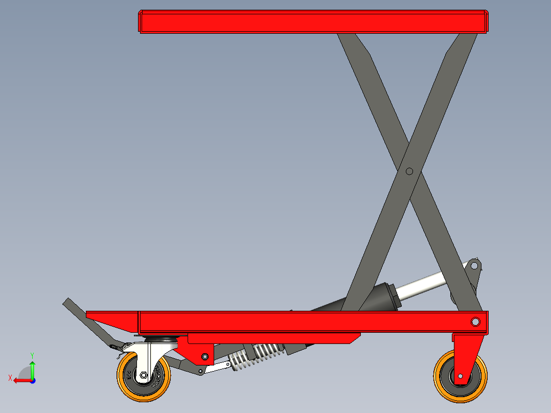 剪叉式升降机 、升降机(27)后视图