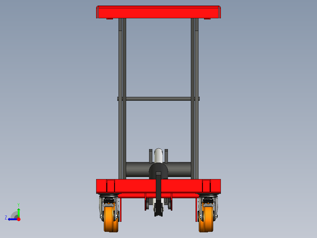 剪叉式升降机 、升降机(27)右视图