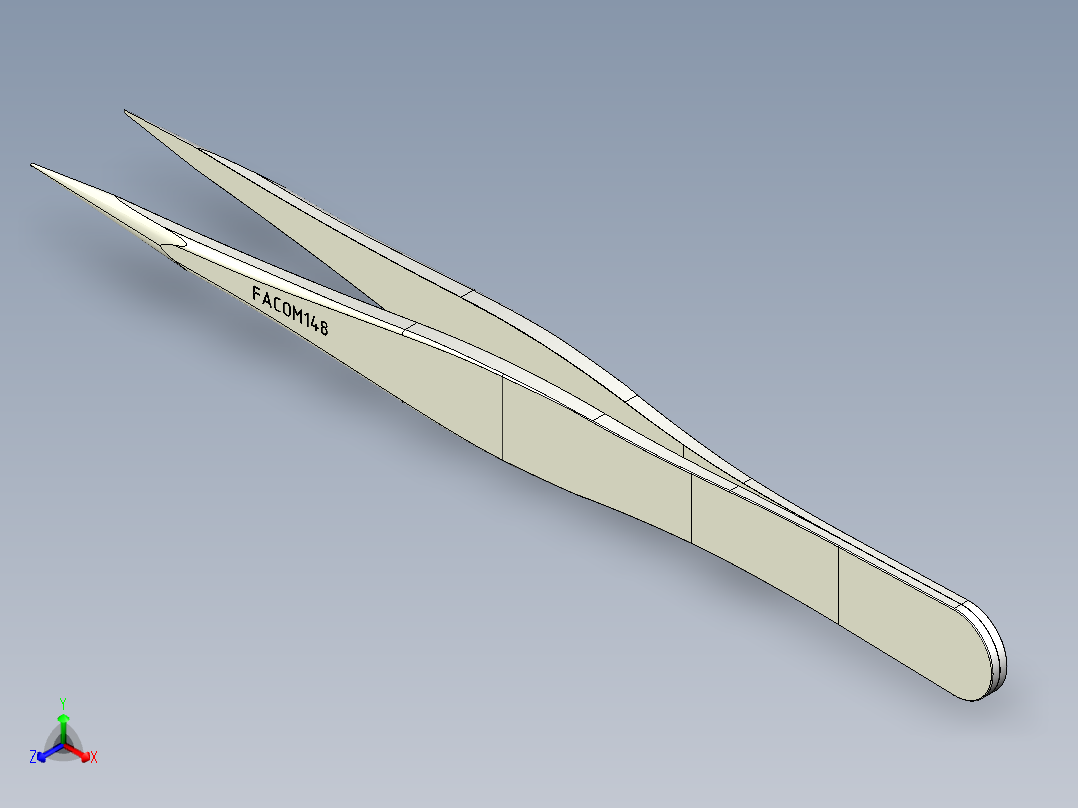 镊子(5)正等轴测图