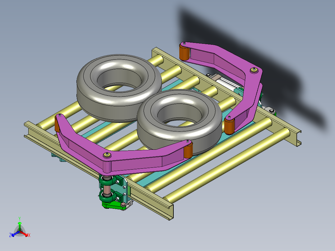 轮胎对中单放器