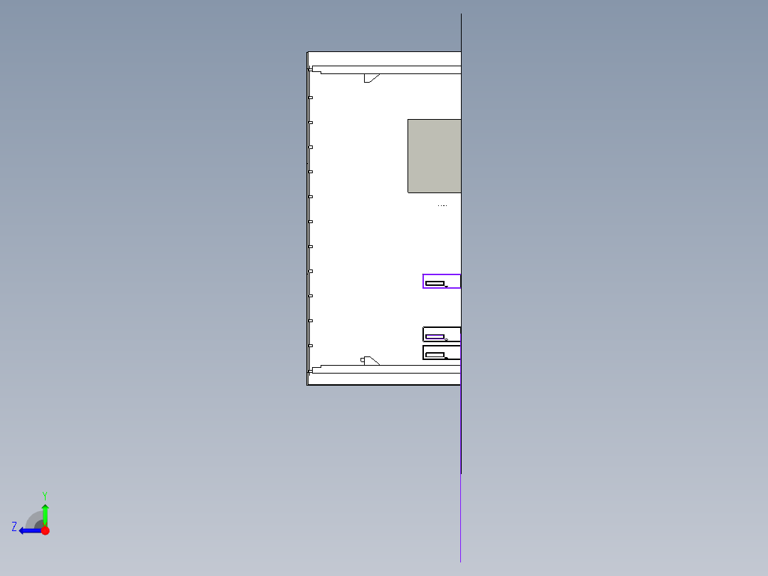 羽毛球馆右视图