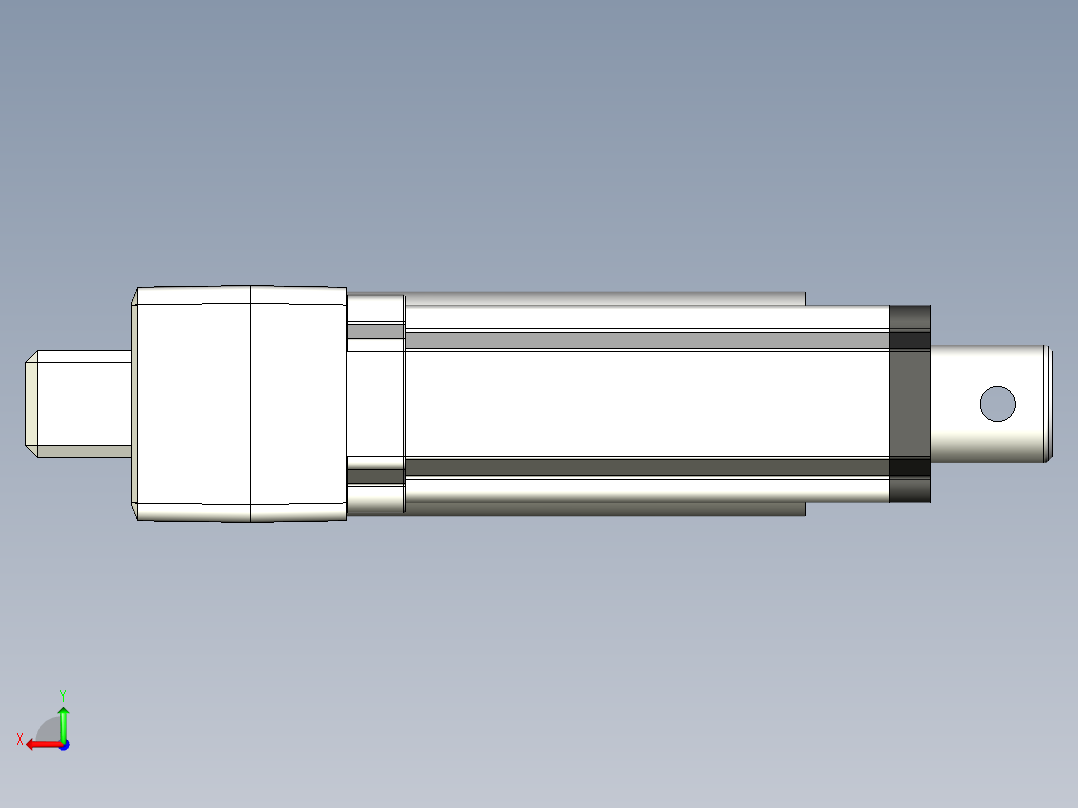 A0003116-SDXTL线性执行器 50毫米行程后视图