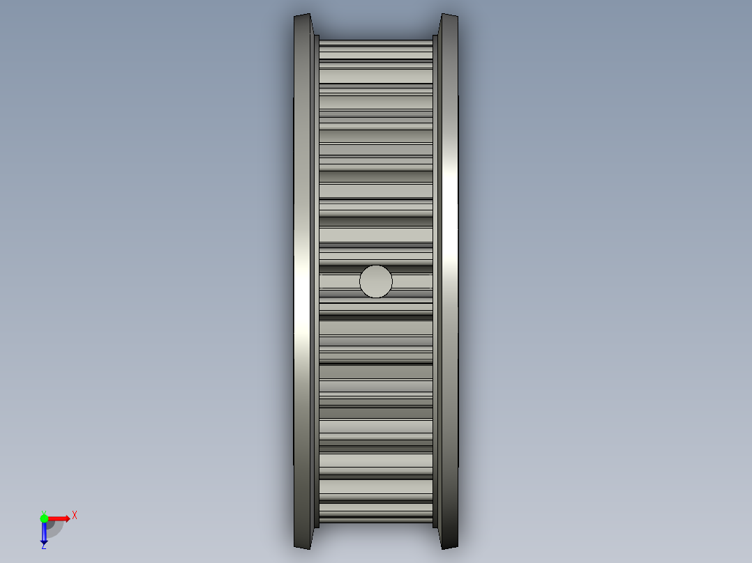 同步带轮HTPA30S5M100-A-P12俯视图