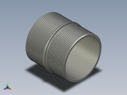 螺纹管对丝-圆边等径 DN65