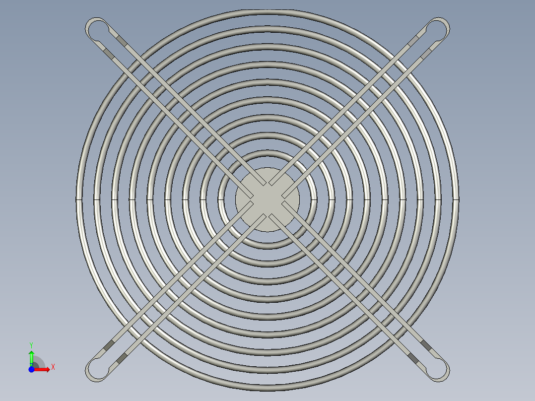 1238风扇防护网前视图