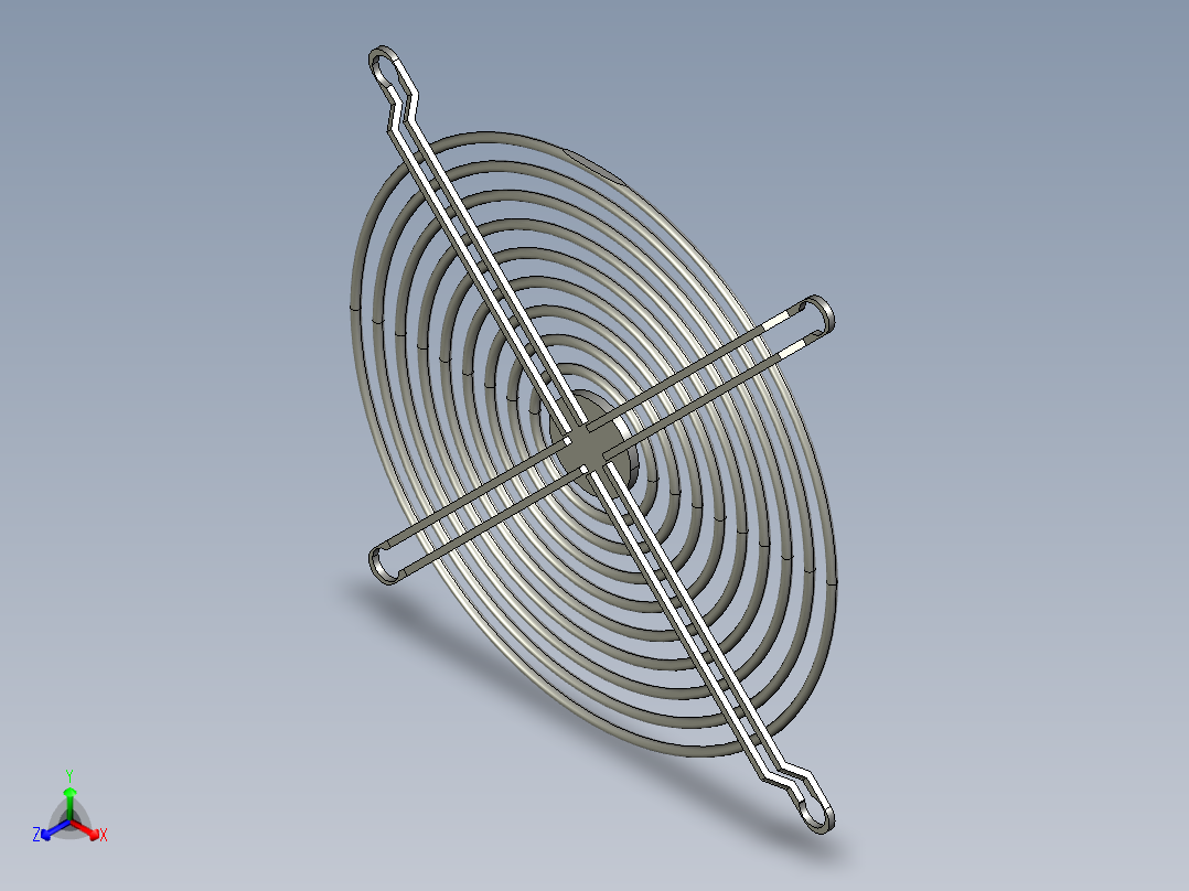 1238风扇防护网正等轴测图