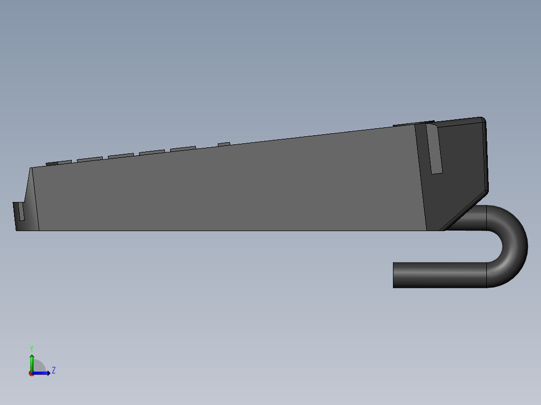 POS终端银捷巷_3600左视图