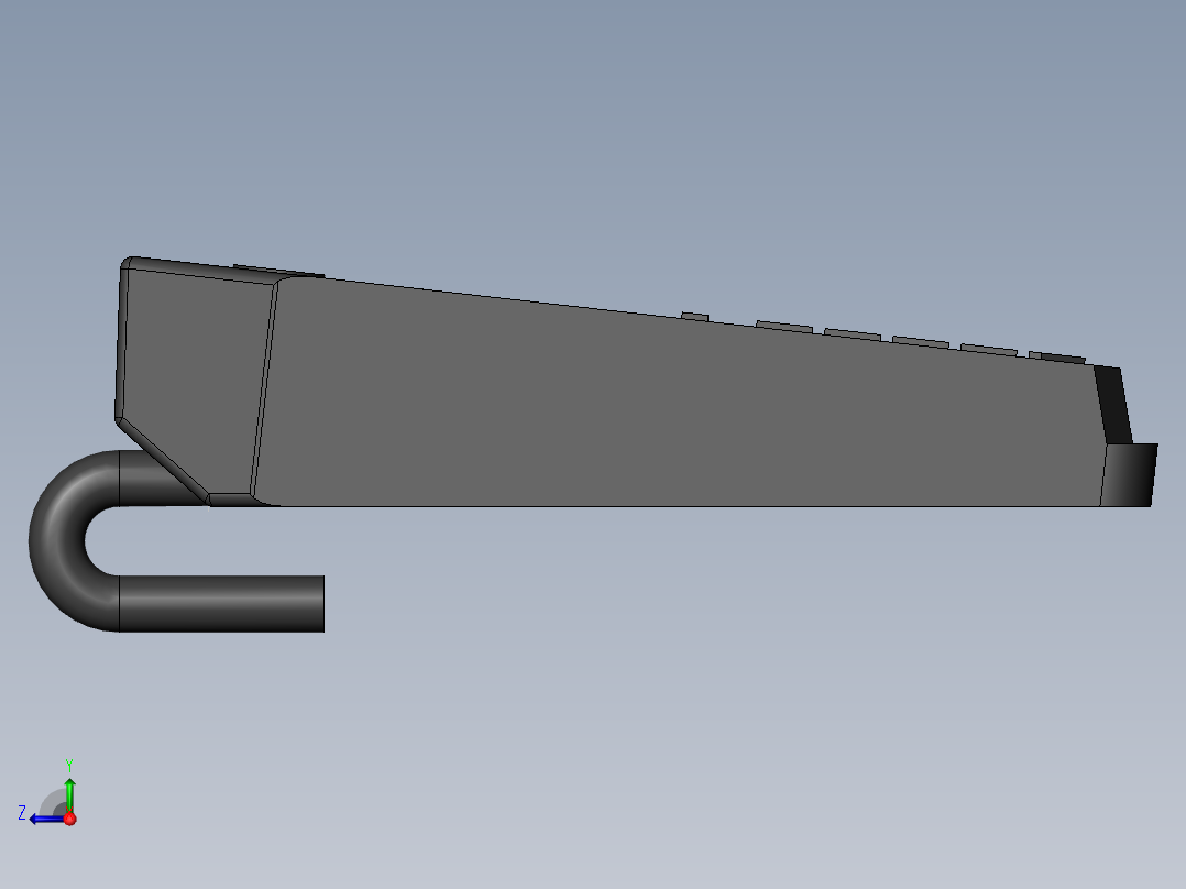 POS终端银捷巷_3600右视图