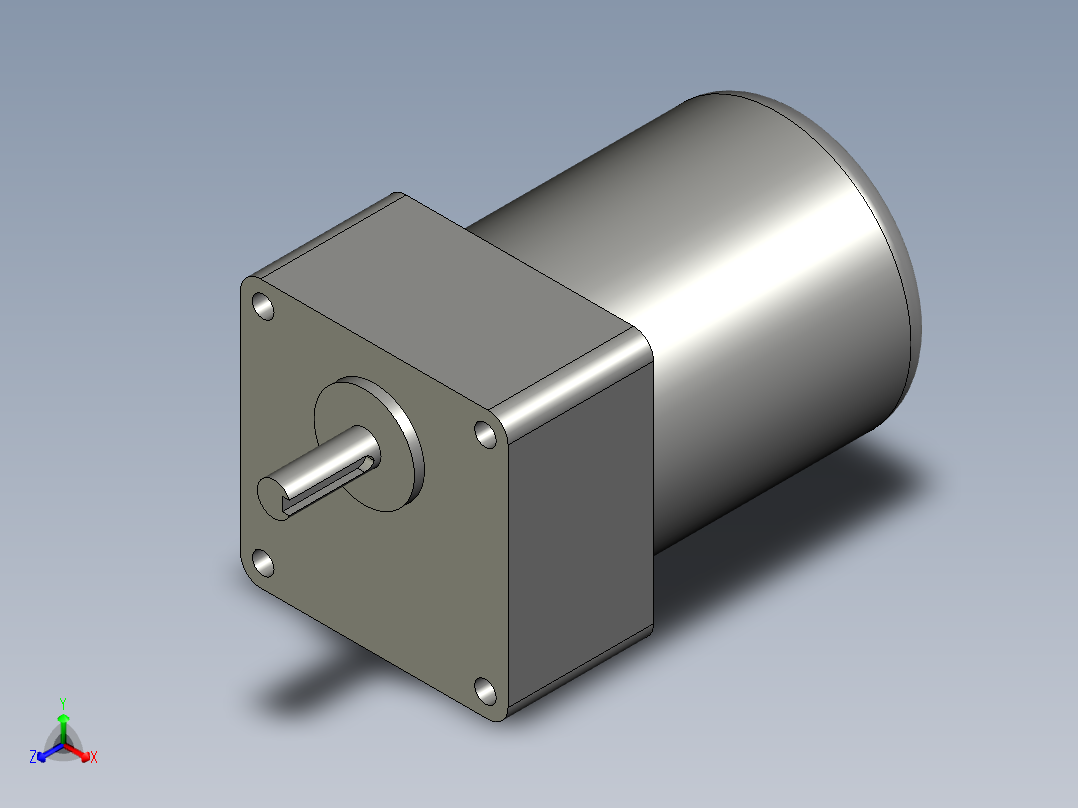 XR-Szlzp-交流调速电机4IK25GN25K正等轴测图