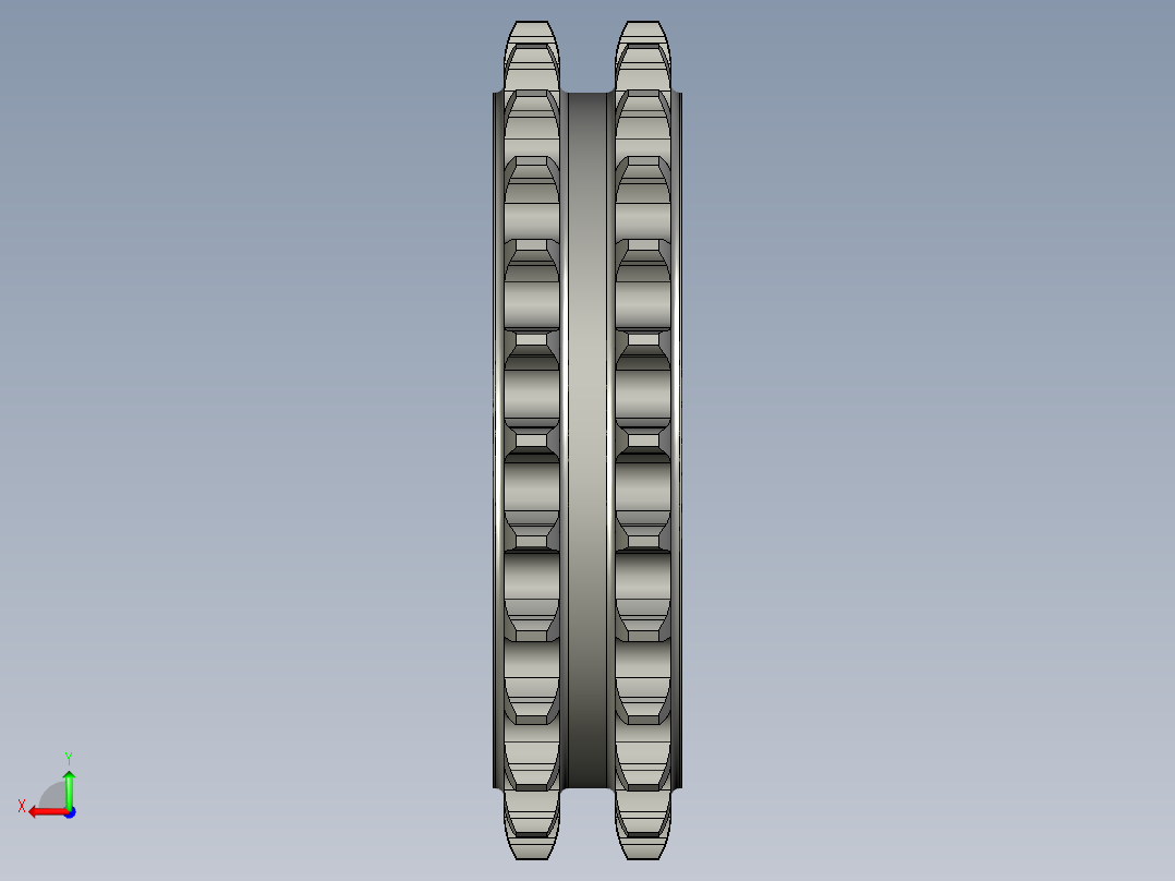 M210-104主动链轮后视图